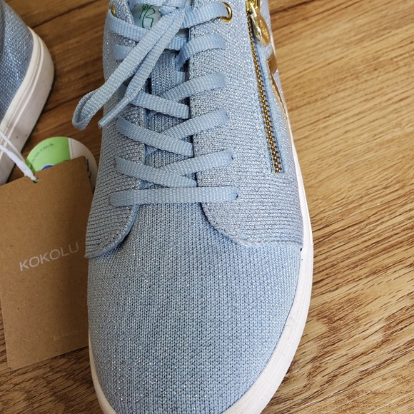 Kokolu comfort knit sneaker 9 NWT blue - Picture 5 of 10